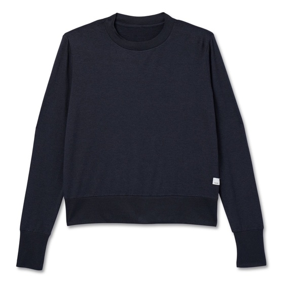 Vuori Tops - 🆕 NWT Vuori Daydream Crew Black Heather Performance Top SO SOFT! Athleisure